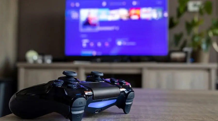 Video game consoles displayed for resale evaluation at PayMore Roswell