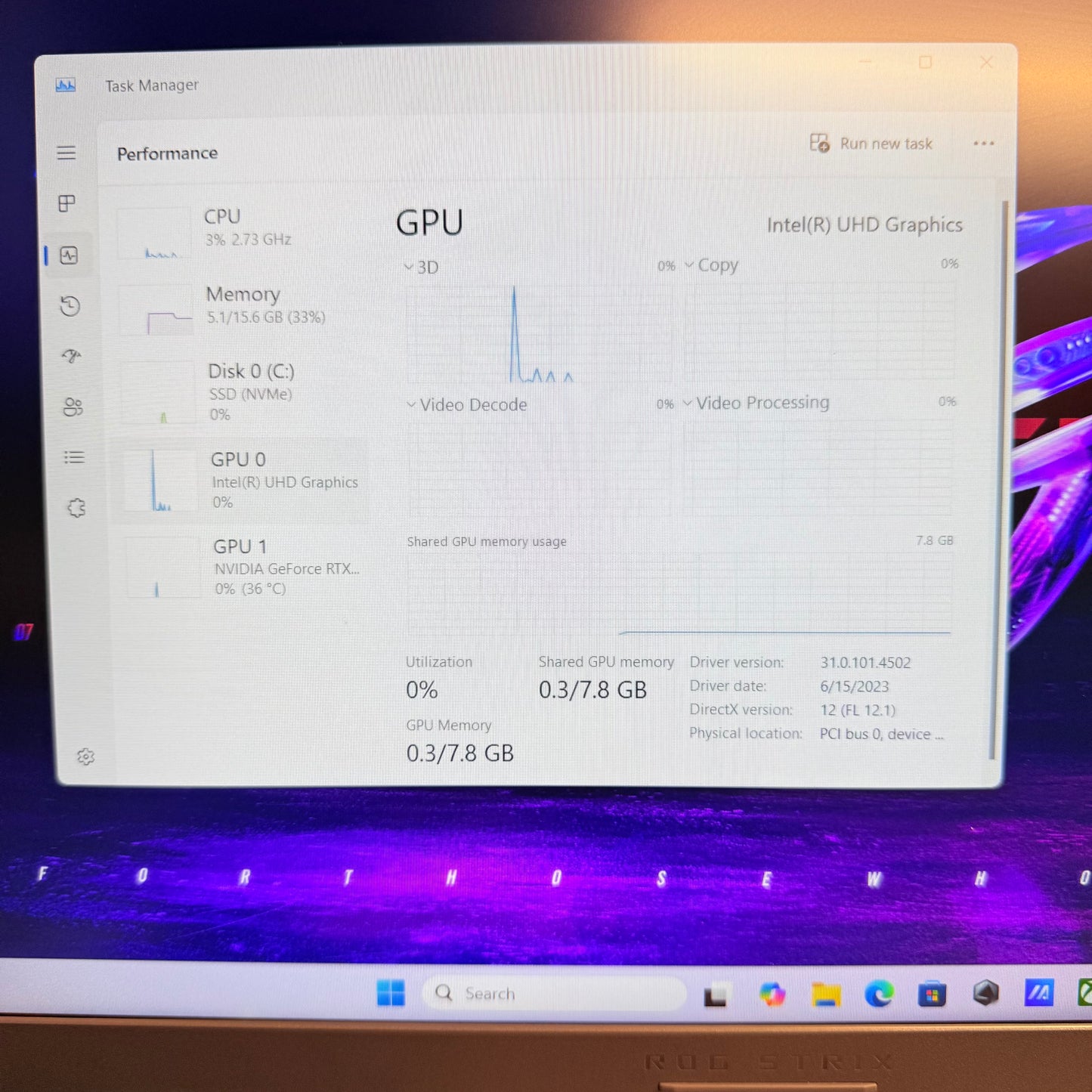 ASUS ROG Strix G G614J 16" I7-13650HX 2.6GHz 16GB RAM 1TB SSD GeForce RTX 4060